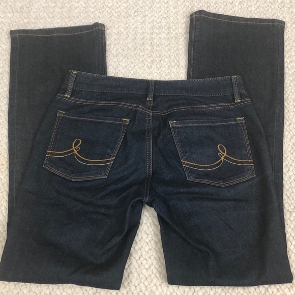 Ann Taylor LOFT | Original Bootcut Jeans Dark Wash - Picture 3 of 6